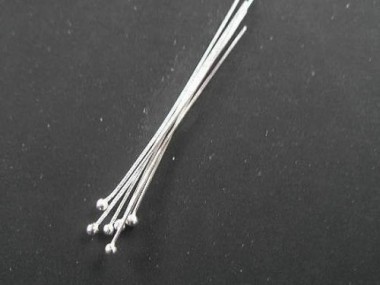 925 Sterling Silver Head Pins 39.5 mm.