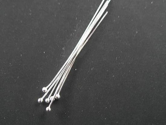 25 of 925 Sterling Silver Head Pins 39.5 mm.