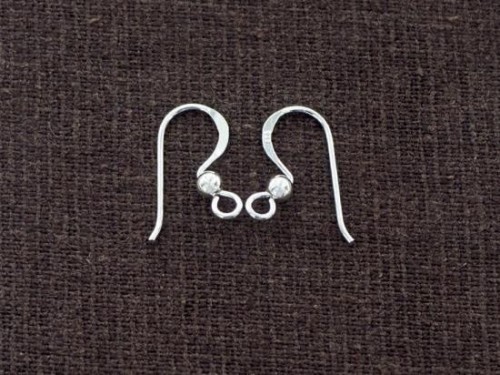 5 pairs of 925 Sterling Silver Ear Wires 8x17 mm., 21 AWG wire.