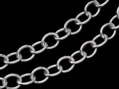 925 Sterling Silver Chain 4x5 mm.