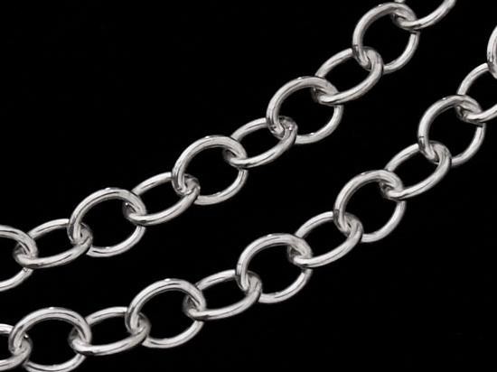 18 inches of 925 Sterling Silver Chain 4x5 mm.