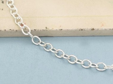 925 Sterling Silver Chain 4x5 mm.