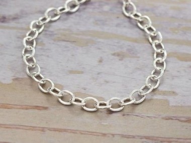 925 Sterling Silver Chain 4x5 mm.