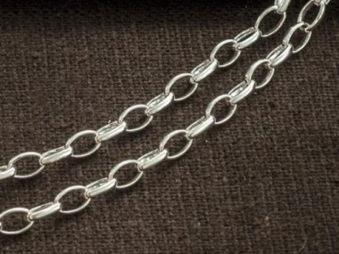 925 Sterling Silver Oval Chain 3x5 mm.