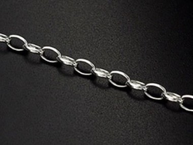 925 Sterling Silver Oval Chain 3x5 mm.