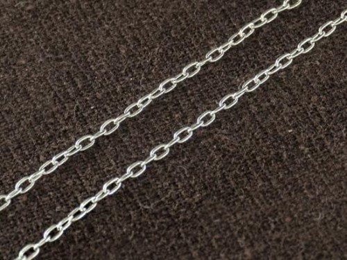 40 inches of 925 Sterling Silver Chain 1.5x2.5 mm.