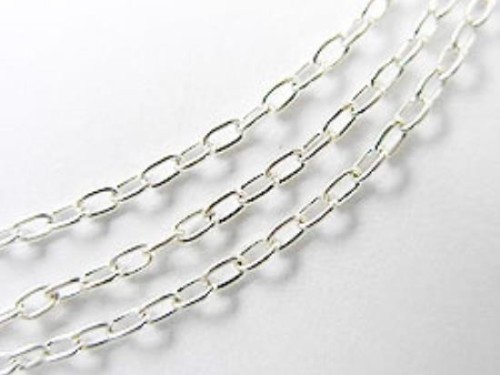 40 inches of 925 Sterling Silver Chain 1.5x2.5 mm.