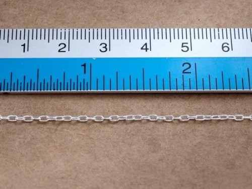 40 inches of 925 Sterling Silver Chain 1.5x2.5 mm.