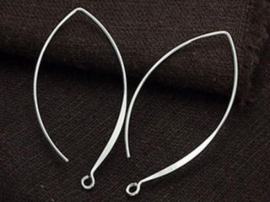 925 Sterling Silver Ear Wires 22x39 mm.