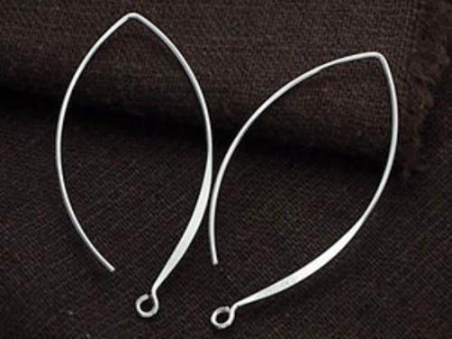 5 pairs of 925 Sterling Silver Ear Wires 22x39 mm.