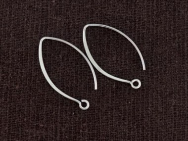 925 Sterling Silver Ear Wires 10x23 mm.