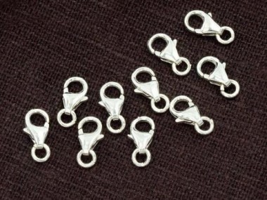 925 Sterling Silver Lobster Clasps 4x7 mm.