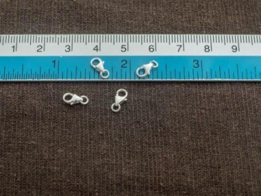 925 Sterling Silver Lobster Clasps 4x7 mm.