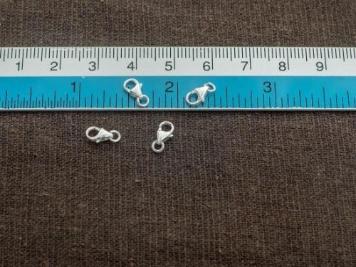 10 of 925 Sterling Silver Lobster Clasps 4x7 mm.