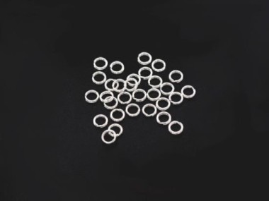 925 Sterling Silver Split Rings 4.5 mm.