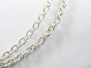 925 Sterling Silver Chain 3x3.8 mm.