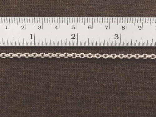 12 inches of 925 Sterling Silver Chain 3x3.8 mm.