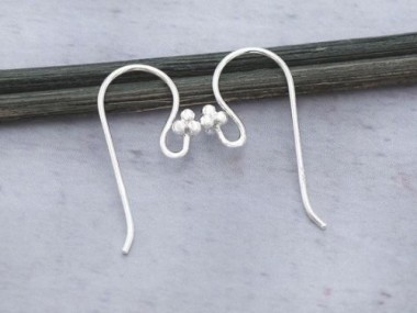 925 Sterling Silver Ear Wires 8x20 mm.