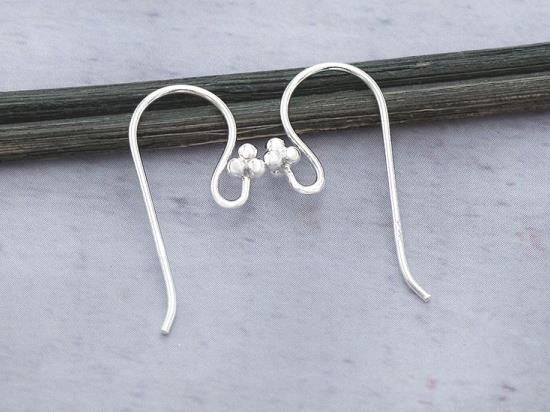 6 pairs of 925 Sterling Silver Ear Wires 8x20 mm.