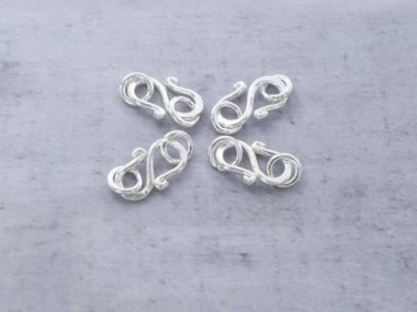 Karen Hill Tribe Silver Clasps 14 mm.