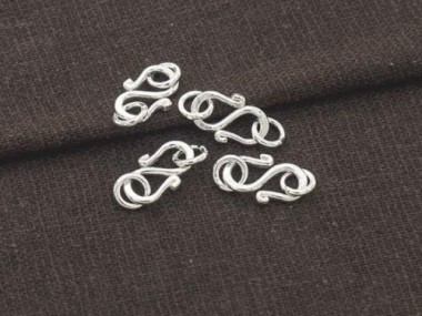 Karen Hill Tribe Silver Clasps 14 mm.