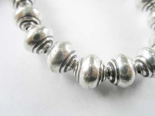 4 of Karen Hill Tribe Silver Shell Beads 8 x 9 mm.