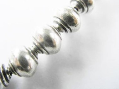 Karen Hill Tribe Silver Shell Beads 8 x 9 mm.