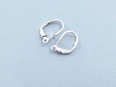 925 Sterling Silver Lever Back Earring Findings 9x14 mm.