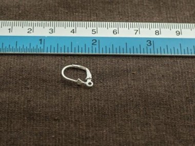 925 Sterling Silver Lever Back Earring Findings 9x14 mm.