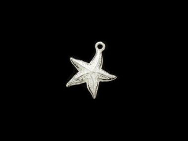 925 Sterling Silver Starfish Pendant 16mm.