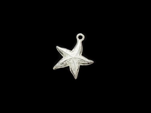 1 of 925 Sterling Silver Starfish Pendant 16mm.