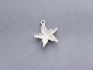 925 Sterling Silver Starfish Pendant 16mm.