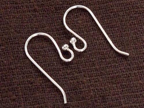 5 pairs of 925 Sterling Silver Ear Wires 8x19 mm,. 21 AWG.