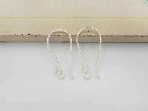 5 pairs of Karen Hill Tribe Silver Ear Wires 21mm. 22 AWG