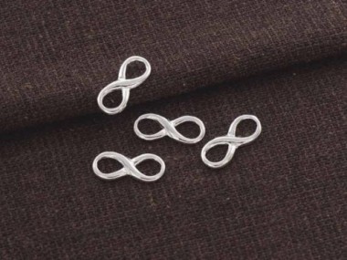 925 Sterling Silver Infinity Links 6x14mm.