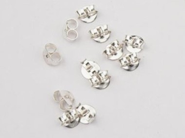 925 Sterling Silver Butterfly Earring Backs Findings.