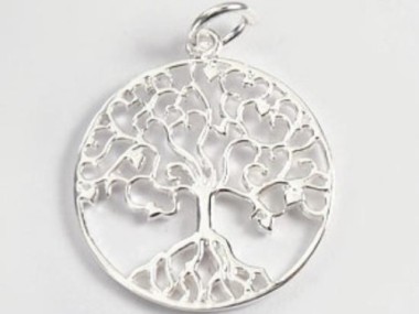 925 Sterling Silver Tree of Life Pendant 20 mm.