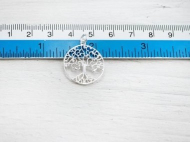 925 Sterling Silver Tree of Life Pendant 20 mm.