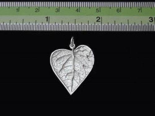 1 of 925 Sterling Silver Leaf Pendant 20x22mm.