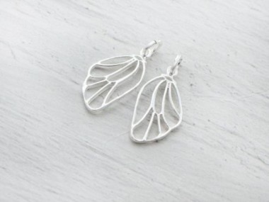 925 Sterling Silver Dragonfly Wing Pendants 10x16mm.