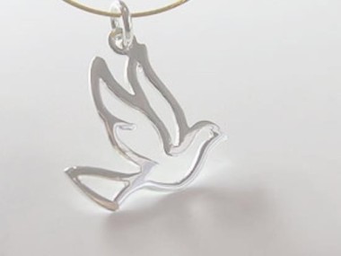 925 Sterling Silver Bird Charms 16x17 mm.