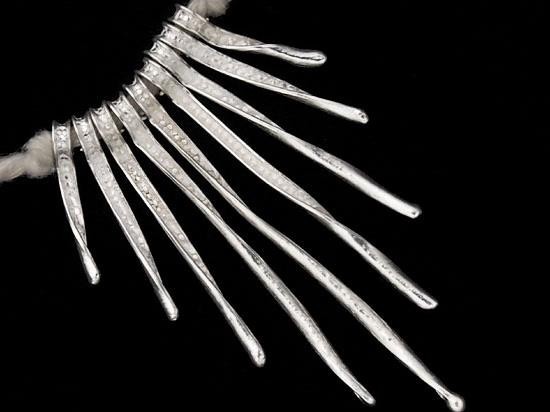 9 of Karen Hill Tribe Silver Stalk Charms 15 - 40 mm.