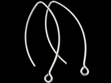 5 pairs of 925 Sterling Silver Ear Wires 12x32 mm.