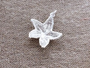 925 Sterling Silver Starfish Pendant 22mm.