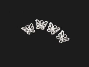 925 Sterling Silver Small Butterfly Charms 6.5x8 mm.