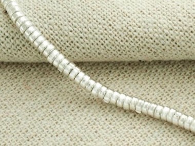 Karen Hill Tribe Silver Little Ring Beads 3x1.5 mm.