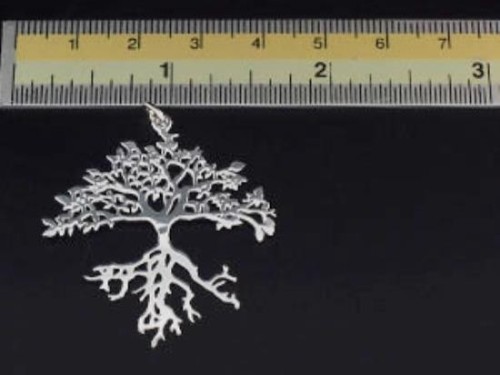 1 of 925 Sterling Silver Tree of Life Pendant 36x38 mm.Polish Finished