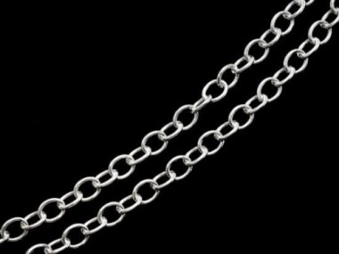 925 Sterling Silver Chain 3x3.7 mm.