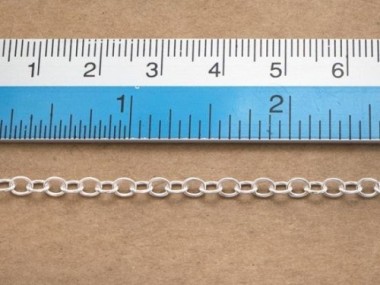 925 Sterling Silver Chain 3x3.7 mm.