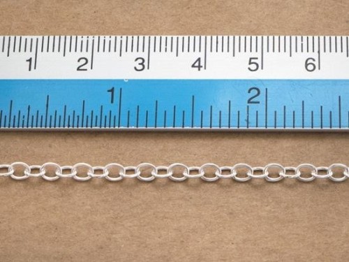 30 inches of 925 Sterling Silver Chain 3x3.7 mm.